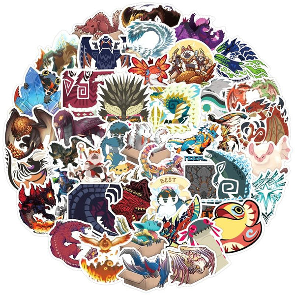 Monster Hunter Game Stickers, Decals