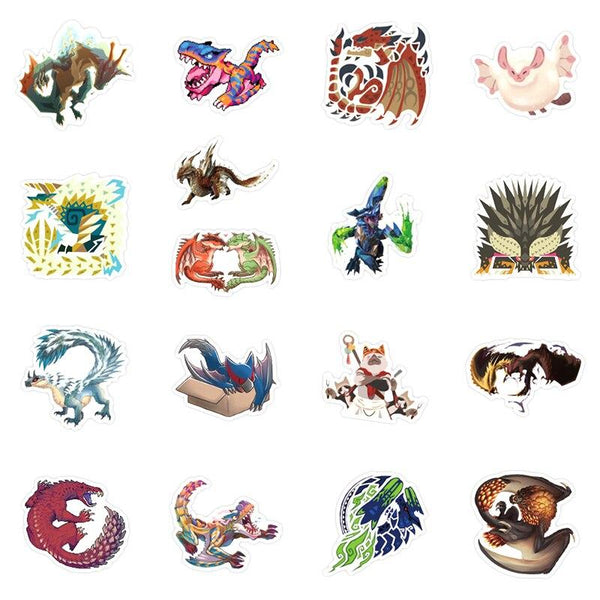 Monster Hunter Game Stickers, Decals