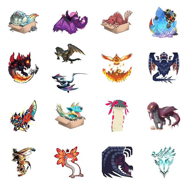 Monster Hunter Game Stickers, Decals