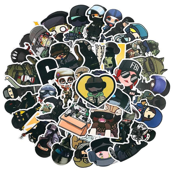 Rainbow Six Game Stickers, Decals - 10/30/50 Piece