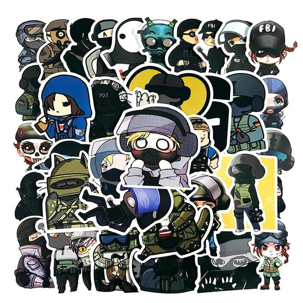 Rainbow Six Game Stickers, Decals - 10/30/50 Piece