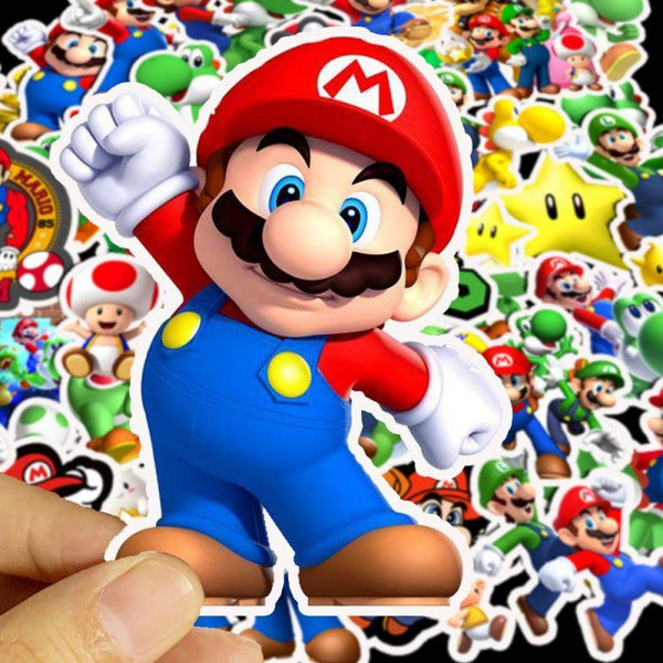 Super Mario Game Stickers, Decals - 10/50 Piece