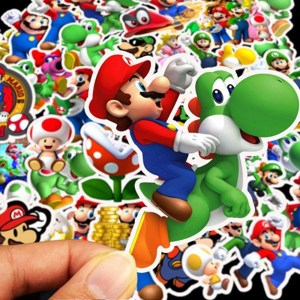 Super Mario Game Stickers, Decals - 10/50 Piece