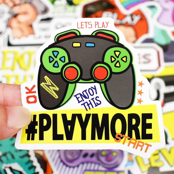 Vintage Video Game Stickers, Decals