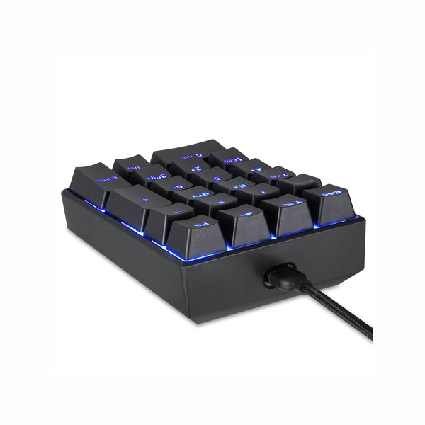 Motospeed Wired Mechanical Numeric Keypad 21 Keys Mini Numpad Blue LED Backlight