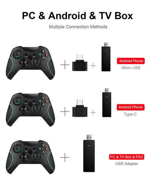 2.4G Wireless Controller Gamepad For Xbox One Console For PC For Android - Multi-Color Joystick