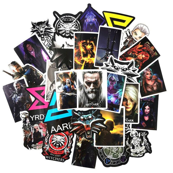 Witcher Game Stickers, Decals - 10/30/50 Piece
