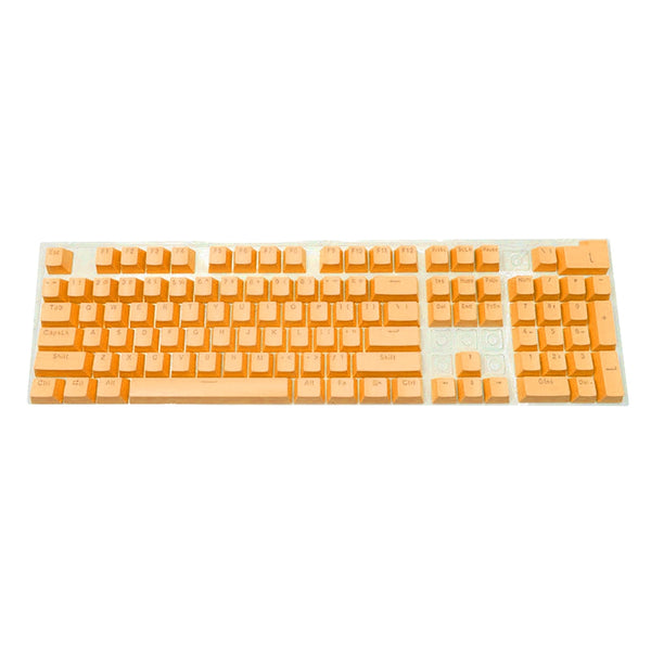 104 Key Yellow Color Translucent Keycaps Set