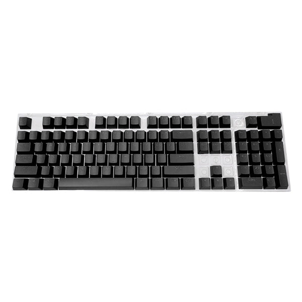 104 Key Black Color Translucent Keycaps Set