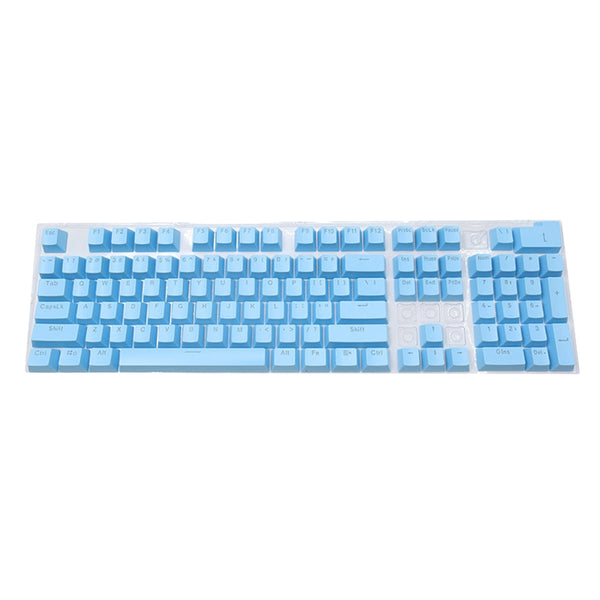 104 Key Blue Color Translucent Keycaps Set