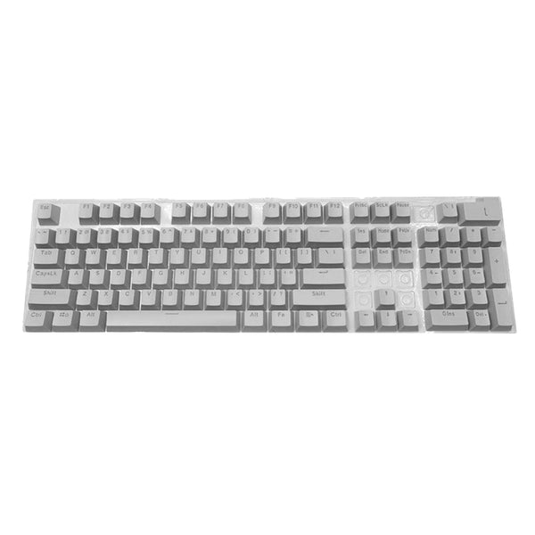 104 Key Gray Color Translucent Keycaps Set