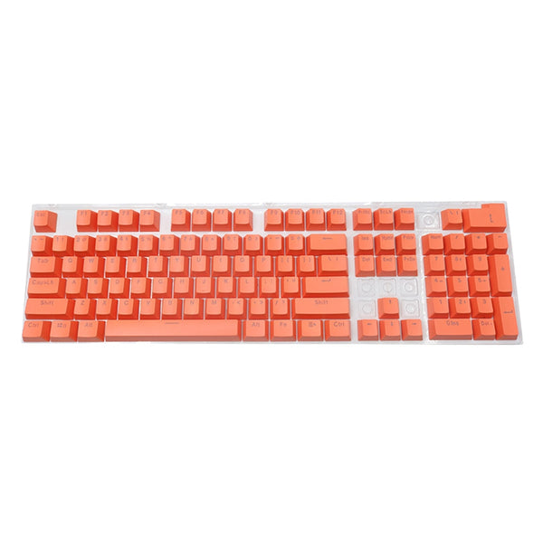 104 Key Orange Color Translucent Keycaps Set