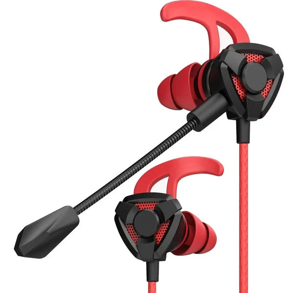 3.5mm Wired In-Ear Headphones Gaming Dual Microphone