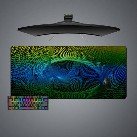 XXL size gamer mousepad with 3D Net printed design