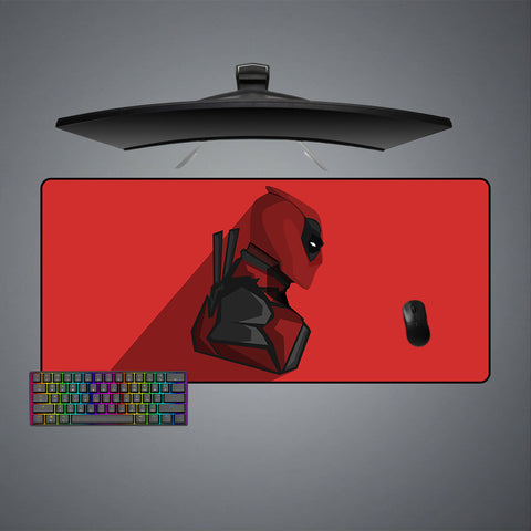 Deadpool Red Design XL Size Gamer Mousepad
