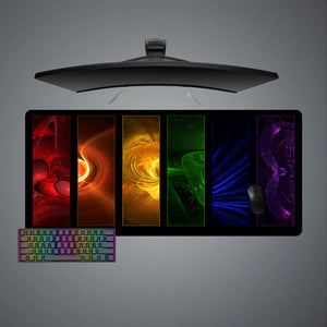 Abstract Art Blocks Design XL Size Gamer Mouse Pad, Computer Desk Mat