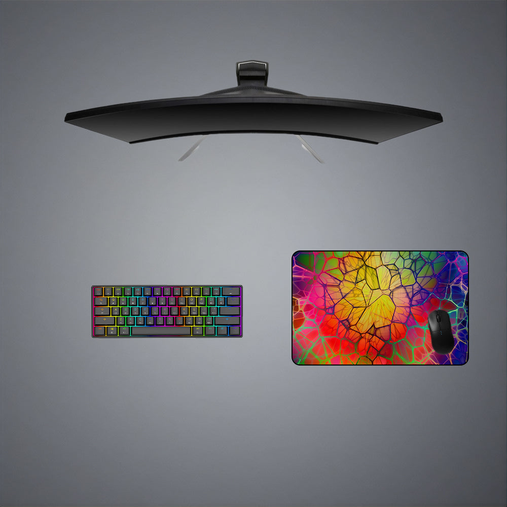 Abstract Art Cell Design Medium Size Gaming Mouse Pad