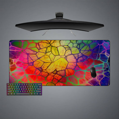 Abstract Art Cell Design XXL Size Gaming Mouse Pad