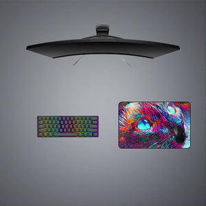 Abstract Cat Design Medium Size Gamer Mouse Pad