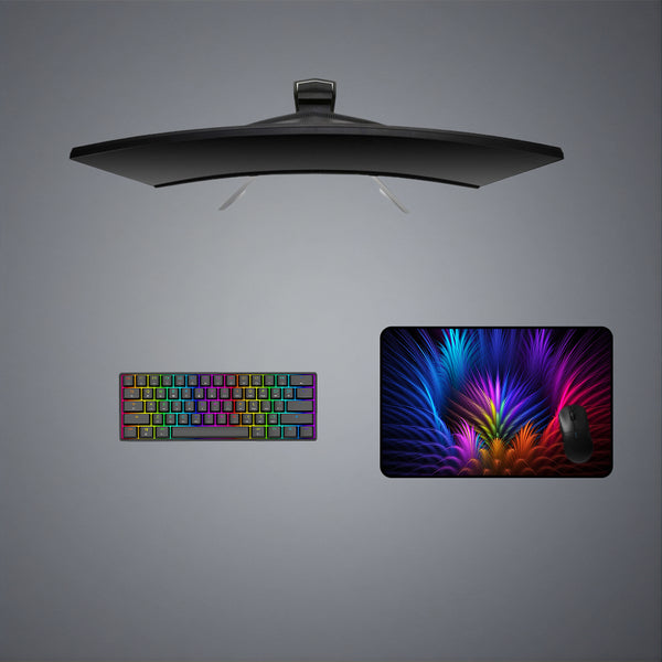 Abstract Feathers Design M Size Gaming Mouse Pad, Computer Desk Mat