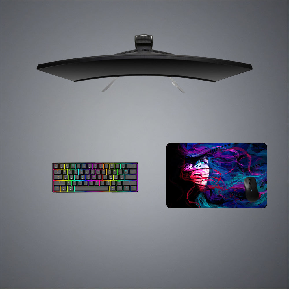 Abstract Female Portrait Design Medium Size Gaming Mouse Pad