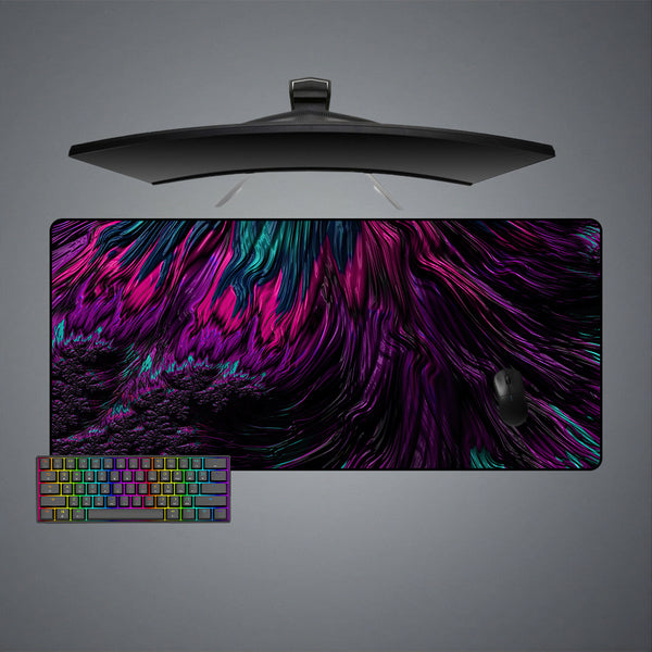 Abstract Flow Design XL Size Gaming Mouse Pad, Computer Desk Mat