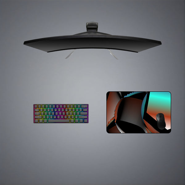 Abstract Geometry Design Medium Size Gaming Mouse Pad