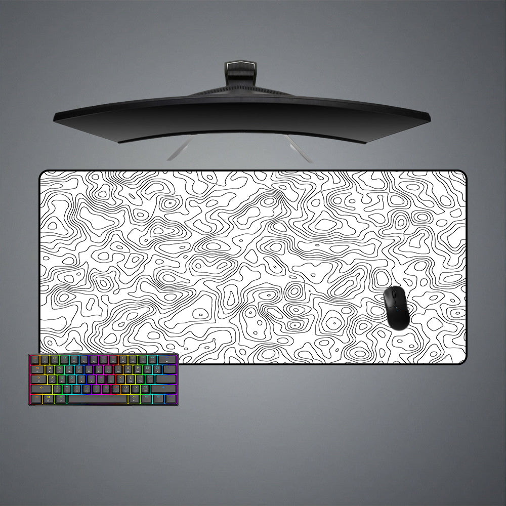 Abstract Terrain Design M-XXL Size Gaming Mouse Pad