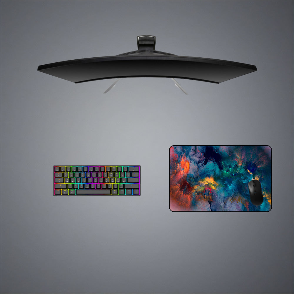 Acrylic Colors Design Medium Size Gamer Mouse Pad, Computer Desk Mat