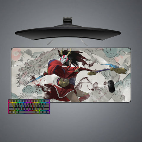 XL Size Mouse Pad with Akali Shroud Design Printed on it
