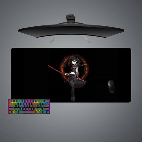 Akame Ga Kill Kurome Ring Design XL Size Gamer Mouse Pad, Computer Desk Mat