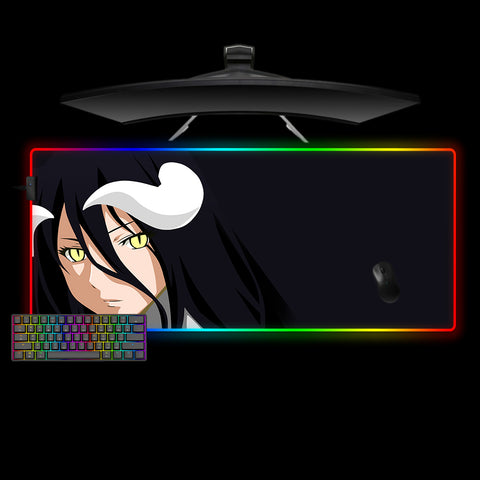 XXL size RGB lit gamer mousepad with Albedo Horns printed design