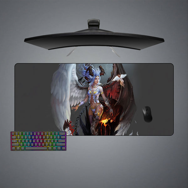 Angel Good & Evil Design XXL Size Gaming Mouse Pad