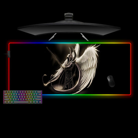 Angel with Sword Design XXL Size RGB Light Gaming Mouse Pad