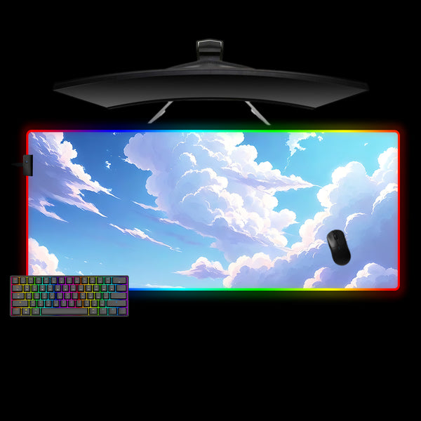 Anime Cloudy Sky Design XXL Size RGB Lit Gaming Mousepad