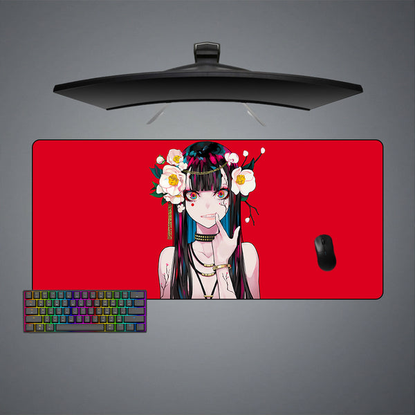 Anime Flower Girl Design XXL Size Gaming Mouse Pad