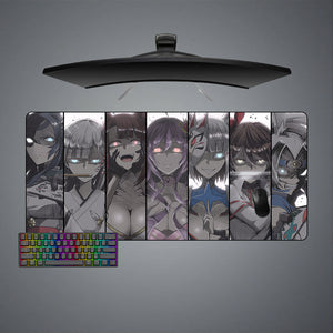 Anime Girl Glowing Eyes Design XXL Size Gaming Mouse Pad