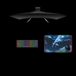 Anime Sky Design Medium Size RGB Light Gaming Mouse Pad