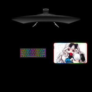 Anime Snow White Design M-XXL Size RGB Gaming Mouse Pad, Computer Desk Mat