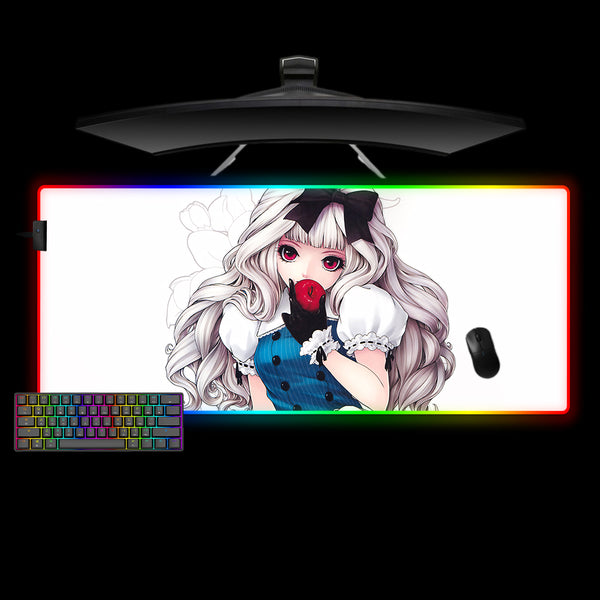 Anime Snow White Design XXL Size RGB Lighting Gamer Mouse Pad