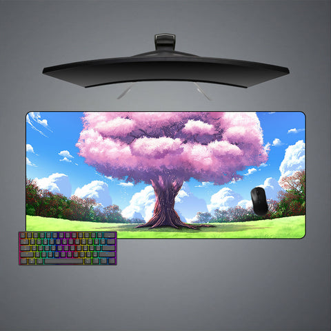 Anime Tree Design XL Size Gaming Mouse Pad, Computer Desk Mat