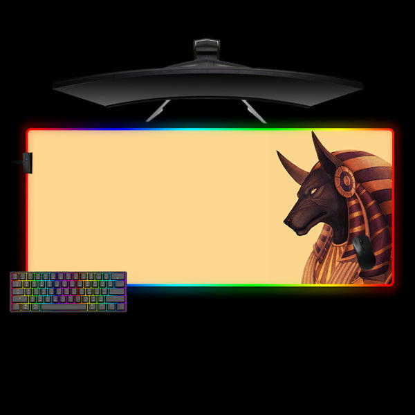 Anubis Design XL Size RGB Illuminated Gaming Mouse Pad