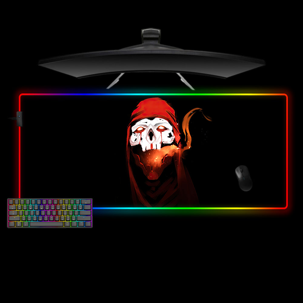 Revenant Head Design XL Size Gamer RGB Light Mouse Pad