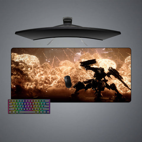 Armored Core Explosion Design XL Size Gaming Mouse Pad, Computer Desk Mat