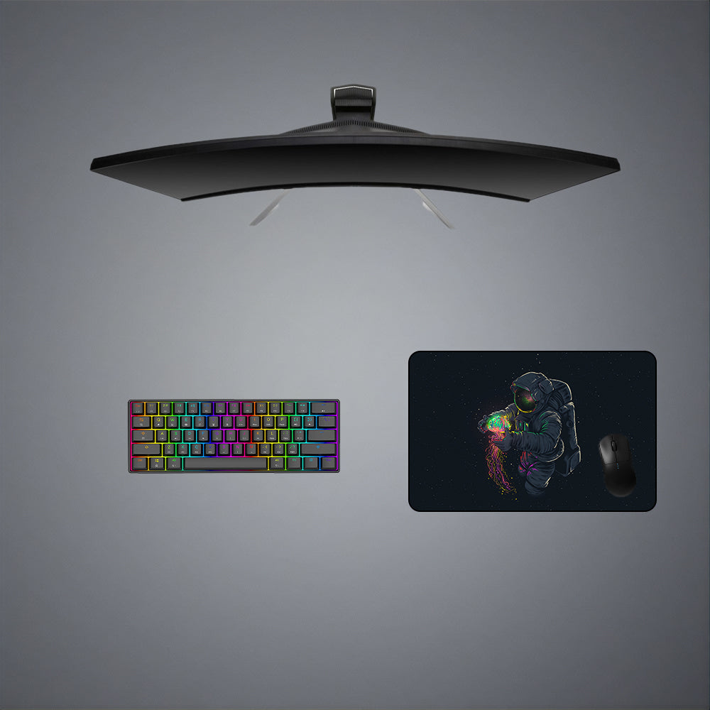 Astronaut & Space Jelly Design Medium Size Gaming Mouse Pad