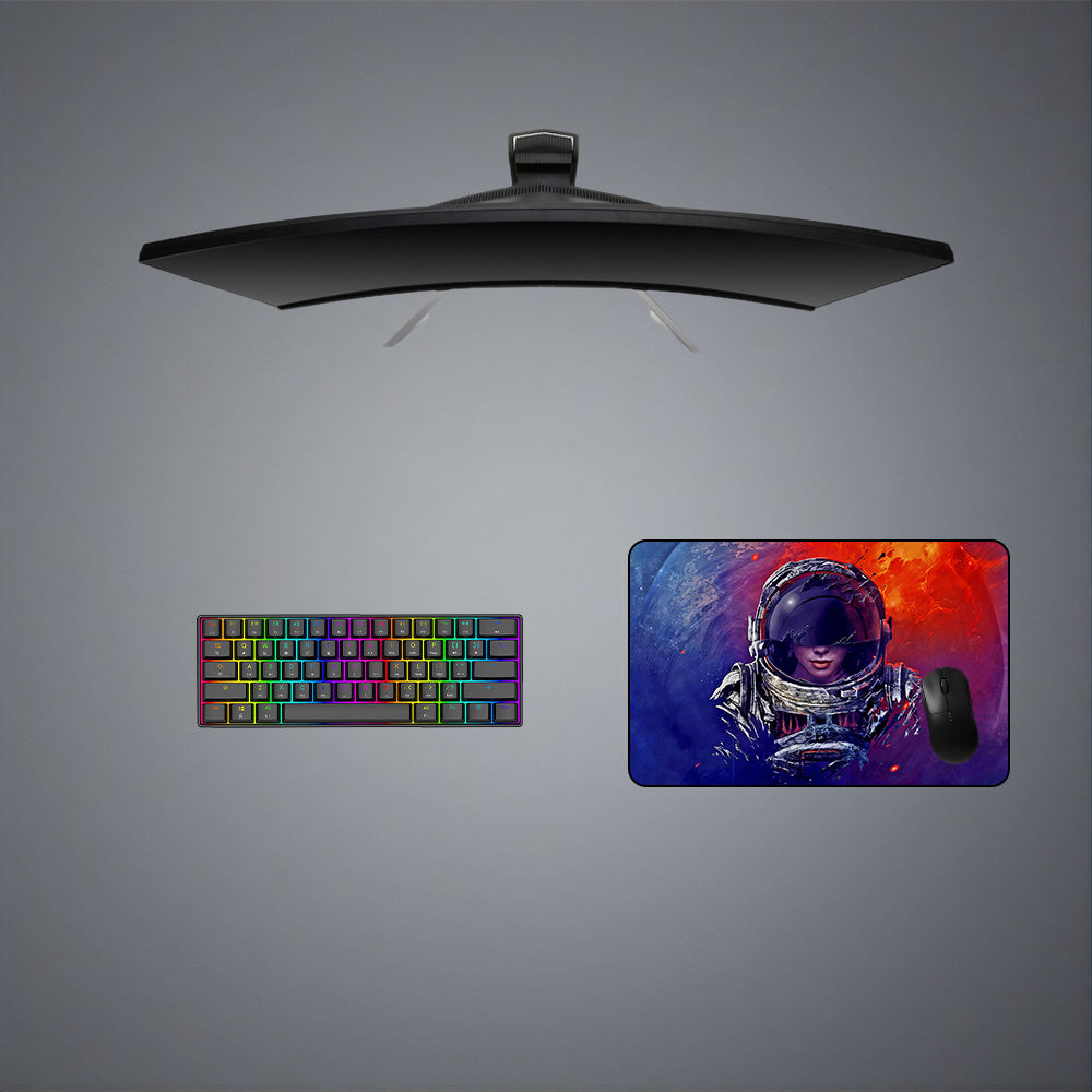 Astronaut Fade Design Medium Size Gaming Mouse Pad, Computer Desk Mat