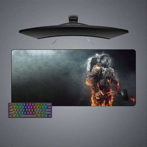 Astronaut On Fire Design XXL Size Gaming Mouse Pad