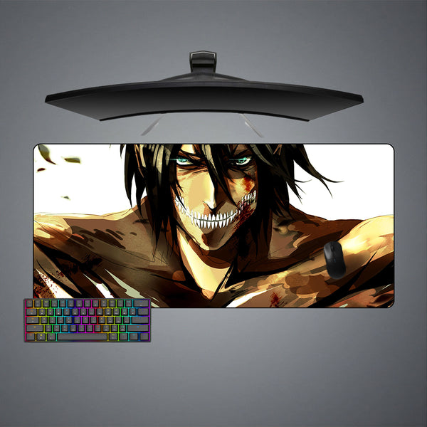 Attack Titan Design XL Size Gaming Mouse Pad, Computer Desk Mat