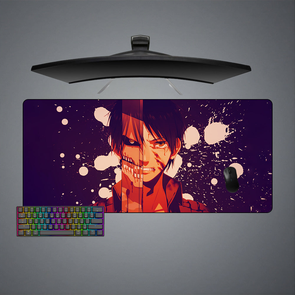 Eren Titan Design XL Size Gaming Mouse Pad, Computer Desk Mat