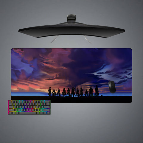 Attack on Titan Sunset Design XXL Size Gaming Mouse Pad